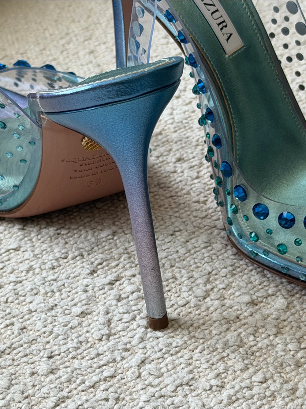 Aquazzura Starburst 105 Crystal Embellishes Heels - Picture 7 of 7